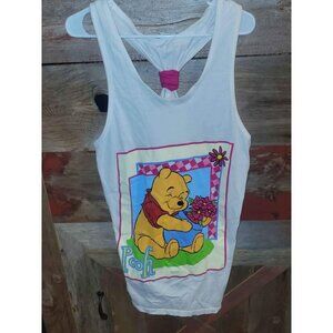 Womens Vintage Disney Winnie The Pooh One Size Tank Top Shirt - Swim Cover Up